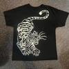 Women 2000s Gothic Grunge Emo Graphic Crop Top Short Sleeve Vintage Y2K Casual Streetwear Tops, Harajuku Aesthetic
