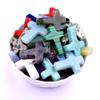 Pack of 19 Crystal Crosses Charm Holeless Design Natural Energy Enhancers for Meditations Home Office Desk Decors Craft