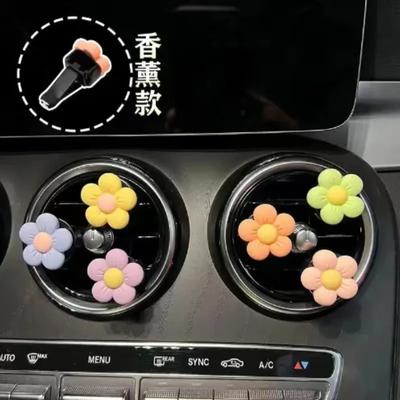 Car Perfume Aromatherapy Air Conditioning Ventilation Ornaments Cute Flower Personalized Car Interior Decorat Car Accessories