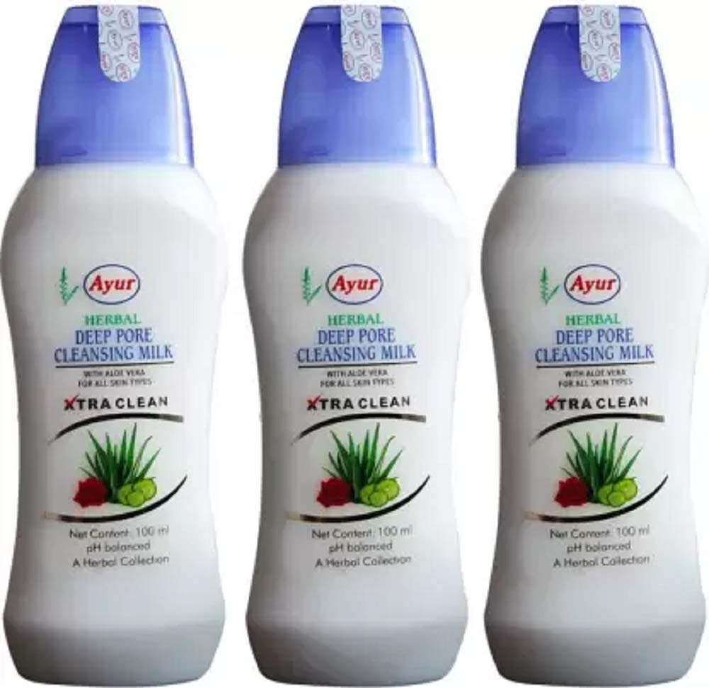 Ayur Herbal Deep Cleansing Milk With Aloe Vera (300 ml)