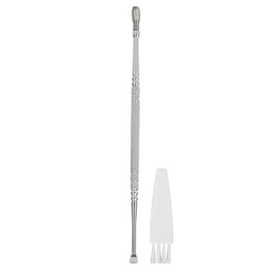 Ear Spoon Double Head Stainless Steel Ergonomic Design Relieve Itching Glossy Rounded Spiral Spring