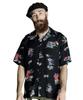 Schott X PJ X Pineapple Juice RAYON SHIRT ALOHALAND Men's XL 010 Black 782-5123016