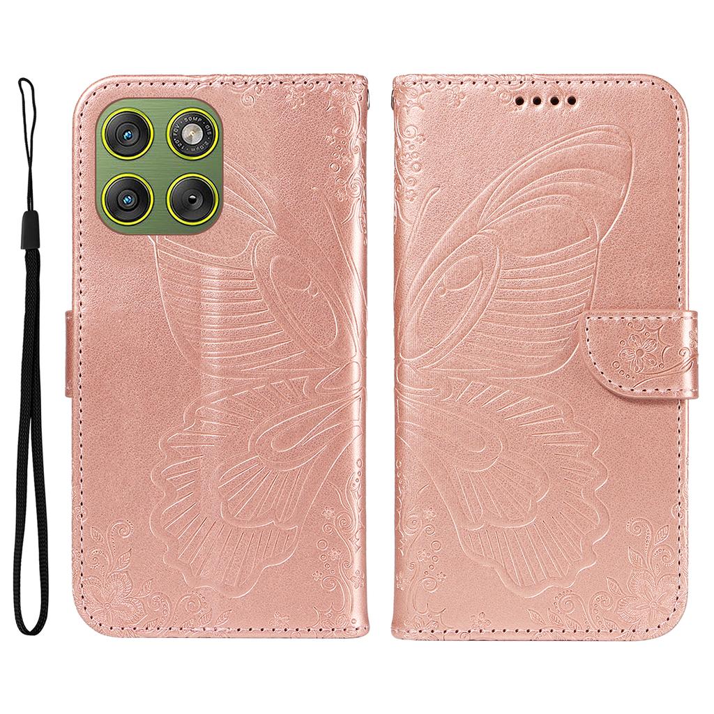 For Motorola Edge 70 5G Case Butterfly Pattern PU Leather Folio Flip Phone Cover