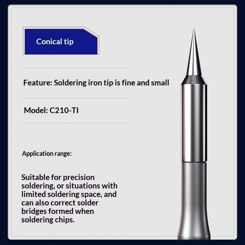 C210 Sereis Soldering Iron Tips C210-Ts/Ti/Sk Replace Tip Universal Compatible T210 Soldering Station Welding Tools