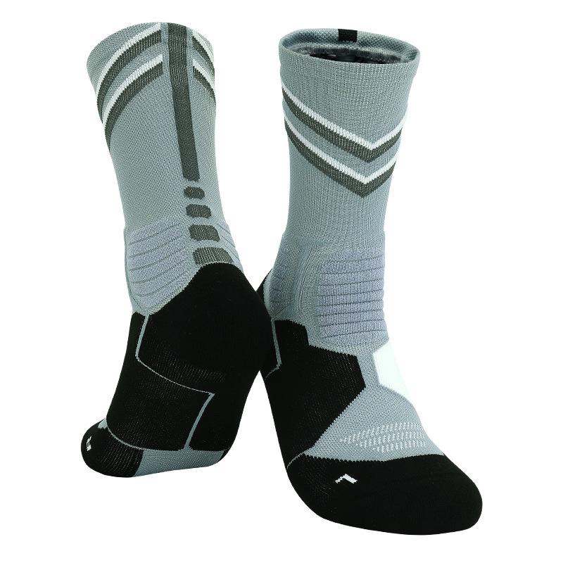 Men's Non-Slip Sweat-Absorbing Basketball Crew Socks