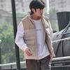 New Balance Down Vests Men's Khaki Stand Collar Thickened Other AMV34307-SEN