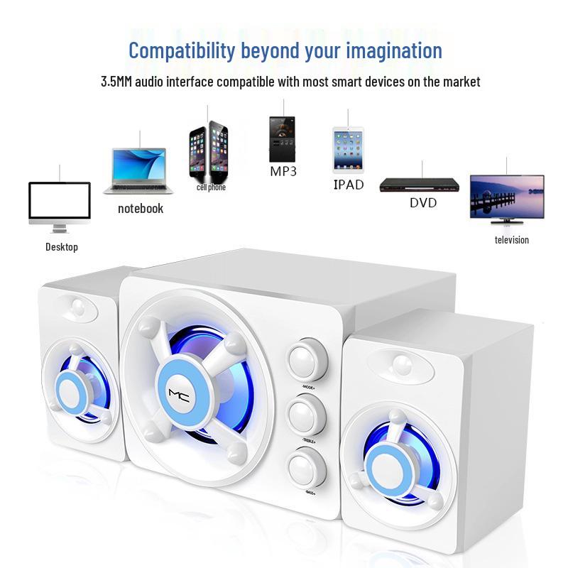 SADA Saida D-208 Multimedia Computer and Mobile Speakers with Subwoofer