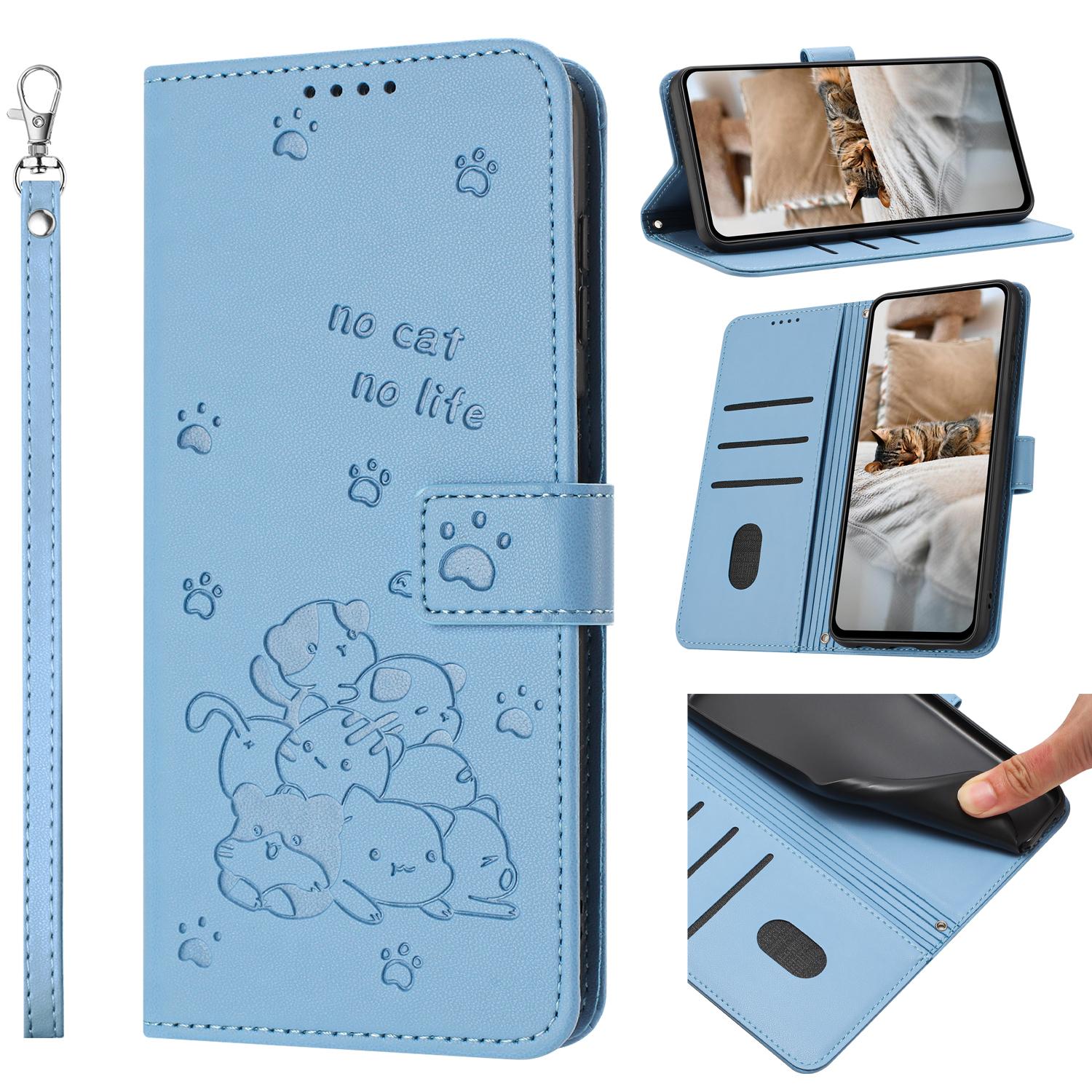 

Cute Cat Case for Samsung Galaxy A72 A52 A52S A42 A32 A22 A22S A12 A71 A51 A41 A31 A21S A11 Phone Case Leather Wallet Flip Cover Galaxy A11