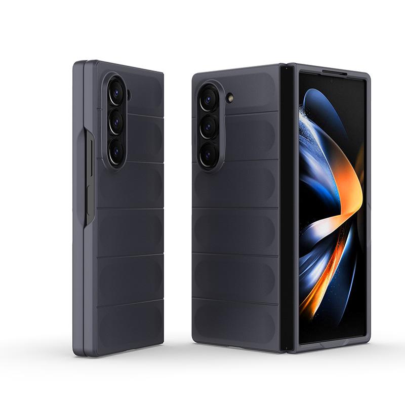 For Samsung Galaxy Z Fold 6 5 4 3 Fold6 Fold5 W22 W23 W24 5G Frosted Anti-fingerprint Super Anti-drop Lens All-inclusive Case Cover Protection Shell
