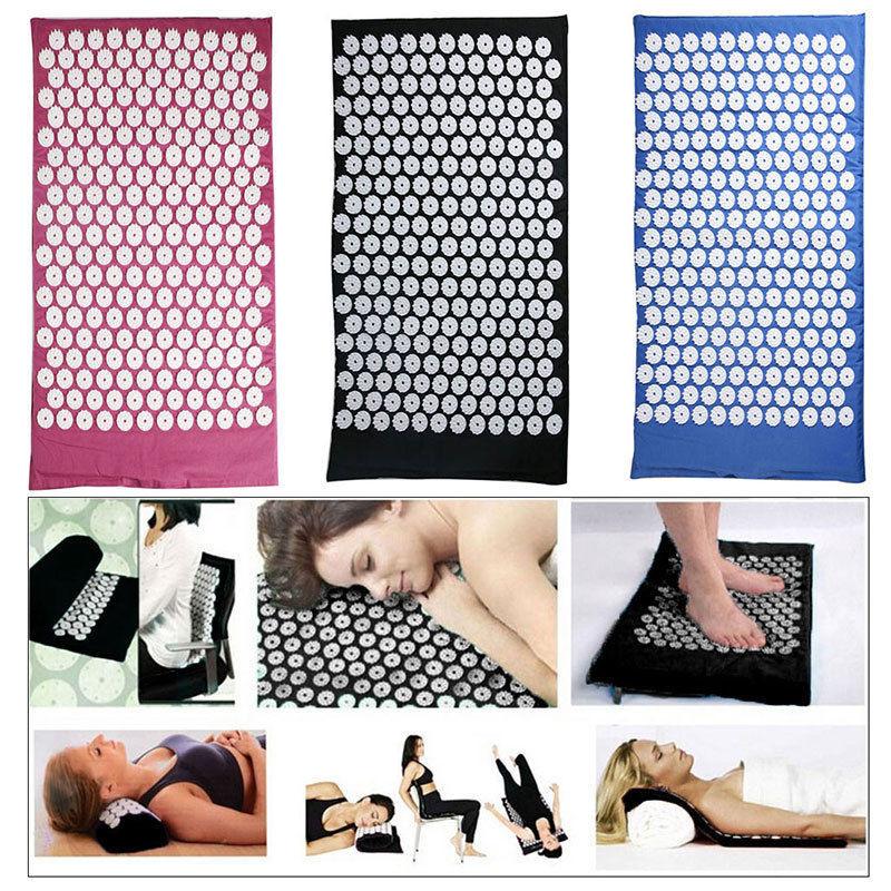 Luxurious Cotton Fabric Sponge Acupressure Mat And Pillow Set For Pain Relief And Relaxation