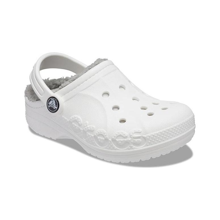 Crocs Versatile Comfortable Anti-Kick Shock-Absorbing Childrens Sandals Kids sandals White Gray 207500-11H