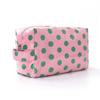 Trendy Pink Stripe Makeup Bag Large Capacity for Lipsticks in Travel Handbag Scenario
