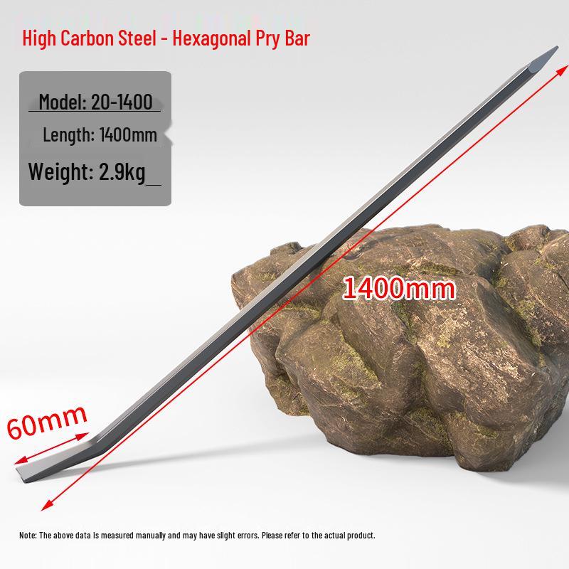 Multifunctional Heavy-Duty Steel Pry Bar with Free Shipping