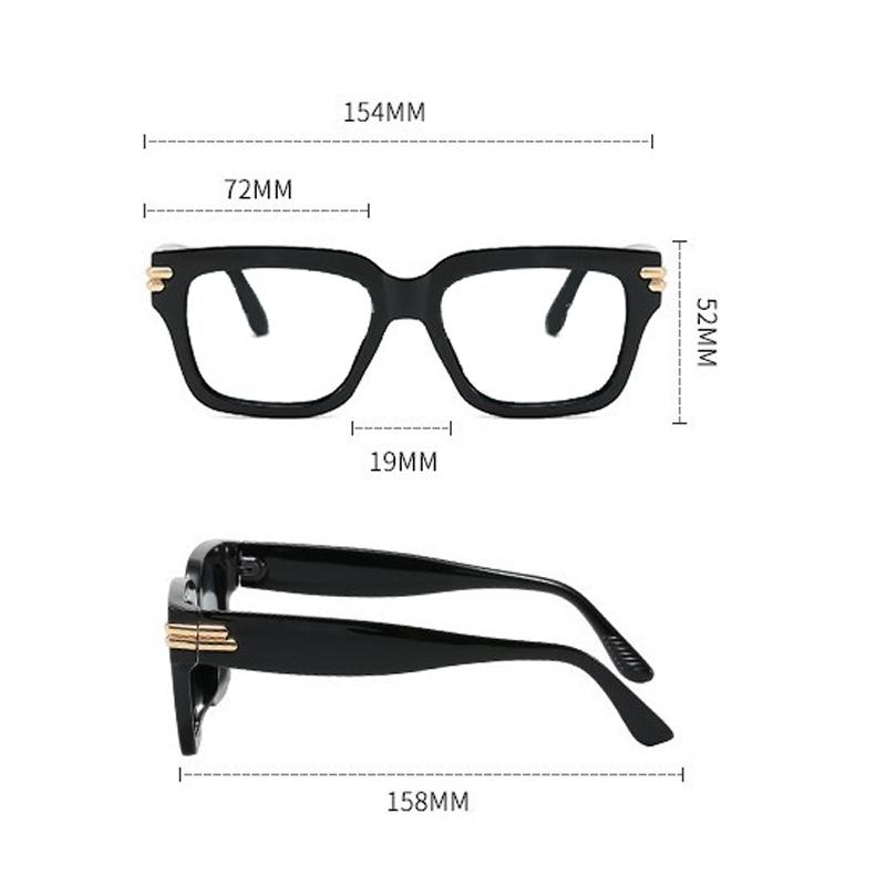Vintage Square Glasses Men Fashion Blue Light Blocking Decor Eyewear Women  New Trendy Brand Design Optical Frames