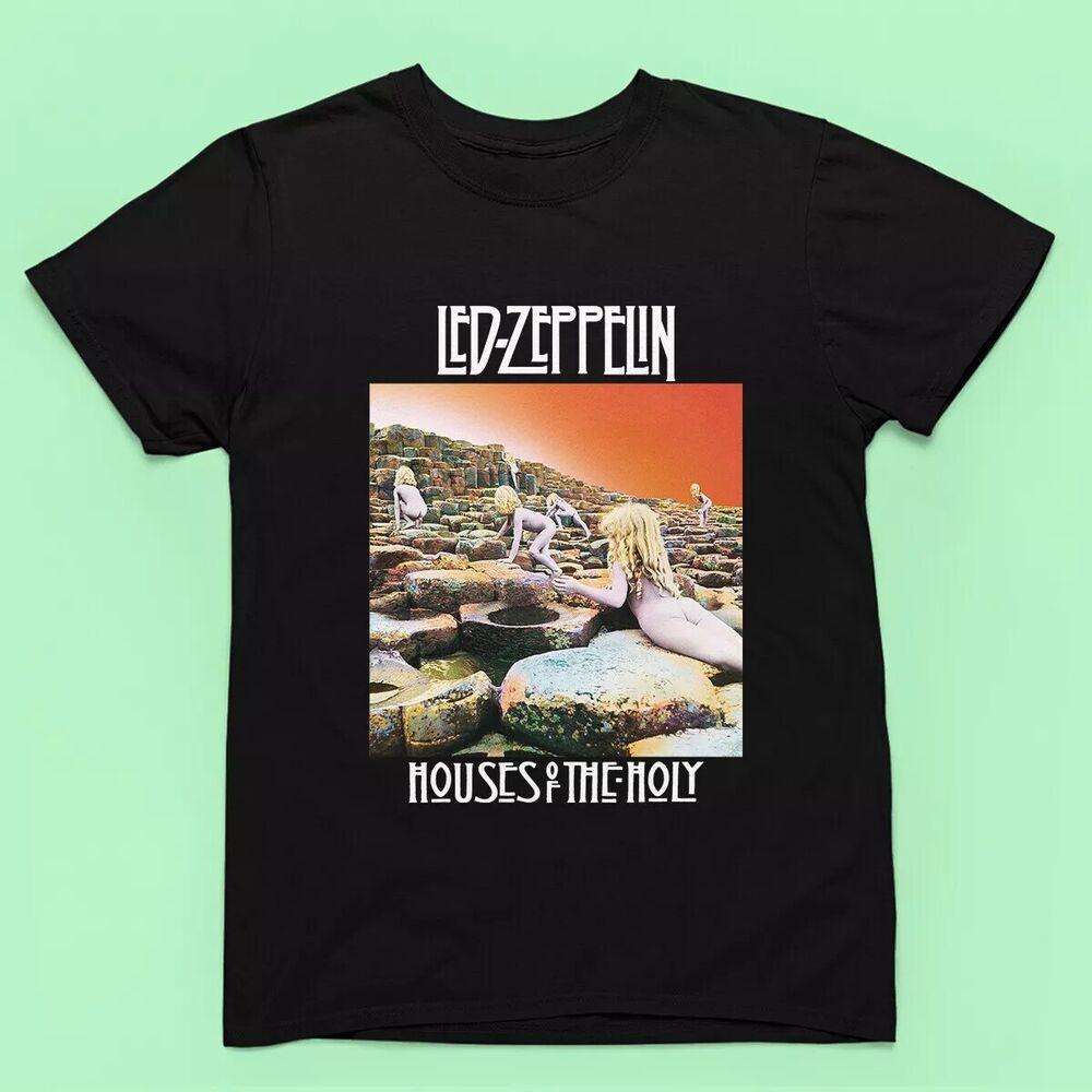 

Дома Святого Led Zeppelin Джимми Пейдж, Роберт Плант, Джон Футболка Унисекс Футболка S