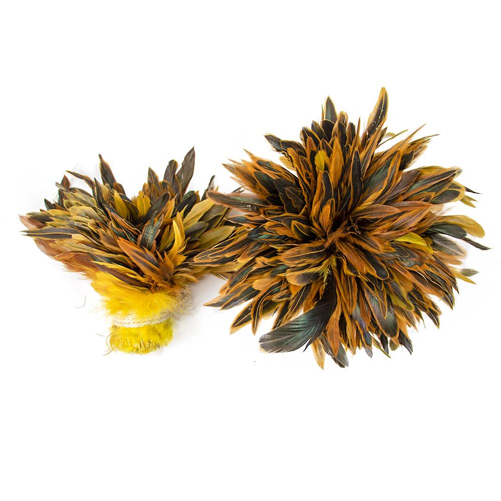 

100Pcs Red Rooster Chicken Feathers Trims for Costume Party Clothimg Jewelry Making Natural Pheasant Tail 15-20 CM Multicolors 15-20 CM жёлтый