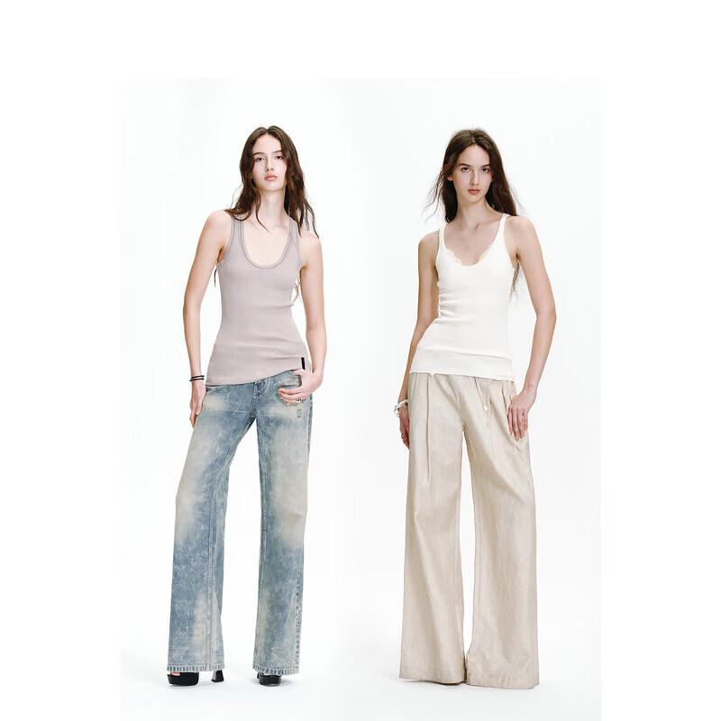 Women s Ribbed Knit Stretch Tank Top S
