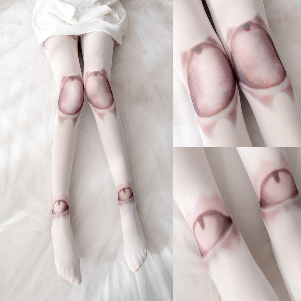 Novelty Design Harajuku Pantyhose Jointed Doll Style Japanese Gothic Tights  JK Lolita Girls