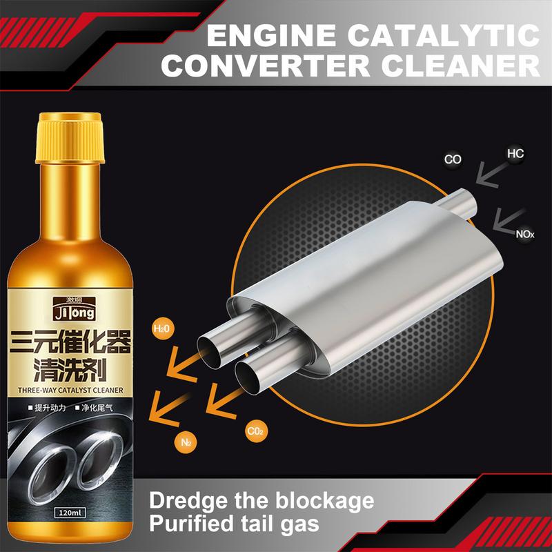120ml Car Catalytic Converter Cleaner Engine Interior Disassembly-free Cleaning Ternary Catalytic Exhaust Gas Cleaning Agent