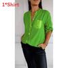 Womens Business Shirt With Pocket And Noniron Polyester For Office Wear