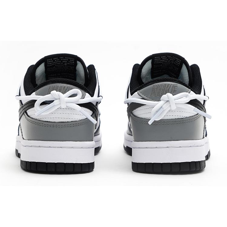 Nike Dunk Low Top Skateboard Shoes Women's Black White Gray DD1503-101(Team15-)