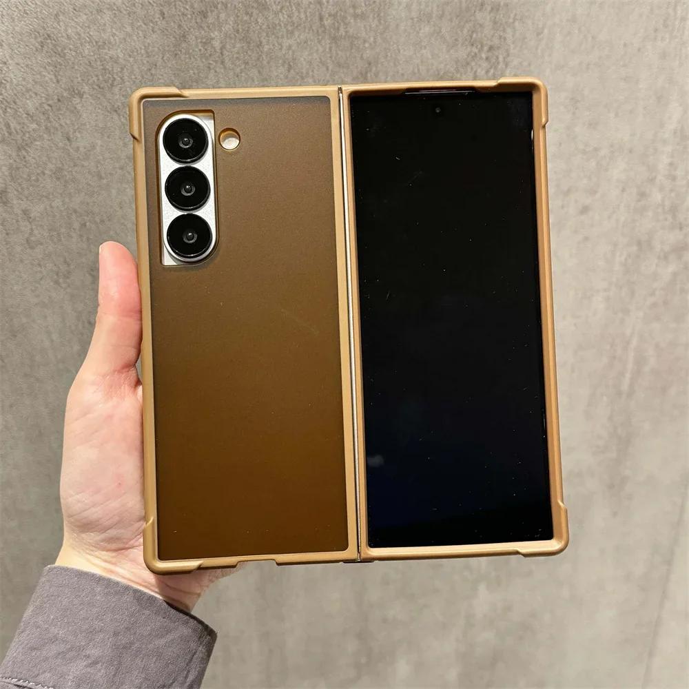 Protective Back Translucent Matte Phone Case For Samsung Galaxy Z Fold 6 5 4 Fold6 Fold5 Fold4 5G Shockproof Cover