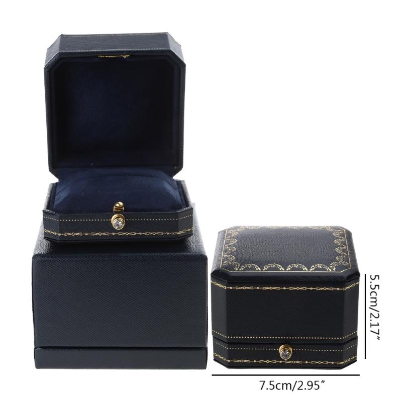 Caja de Anillo de Lujo con Diseño Vintage, Accesorio Perfecto para Compromiso, Regalos de San Valentín y Boda, Nuevo 2024