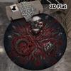 Tokyo Ghoul Runder Teppich Teppich für Wohnzimmer Schlafzimmer Sofa Spielzimmer Dekor Rutschfeste Bodenmatte