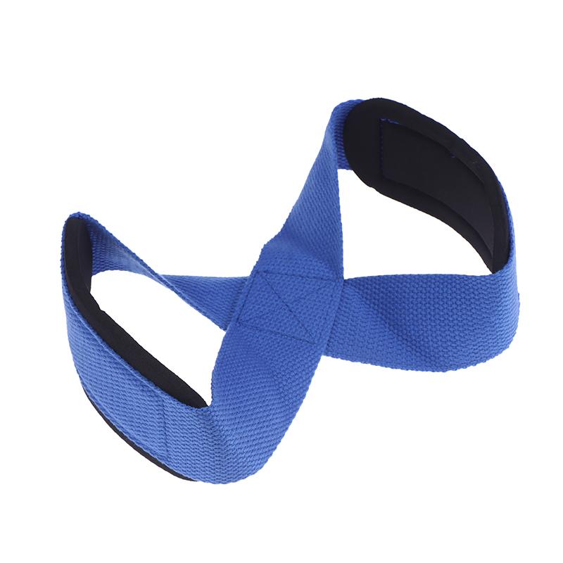 2 Adet Pedli Sekiz Şekilli Kayışlar Deadlift Ağırlık Kaldırma Bilek Kayışları Kaymaz Spor Fitness Power Lifter Egzersiz Barfiks Kayışları