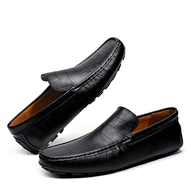 Fashion All-Match Loafers Handmade Driving Flats Fashion Mens Genuine Leather Shoes New Arrival Casual Shoes Business Men Slip-on Shoes