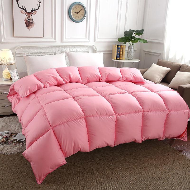 

Зимнее белое гусиное пуховое одеяло, утепленное двойное одеяло, одно одеяло для общежития, большое мягкое и удобное одеяло 150*200cm 2kg