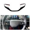 Carbon Fiber Inner Steering Wheel Cover Trim Car Inner Styling Decoration Accessories Suitable For MG4 EVMulan 2022-2024