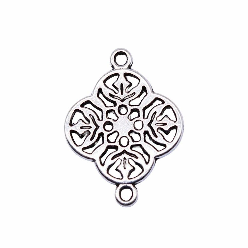 Flower Plaque Connector Components Pendant Diy Jewelry Pendants