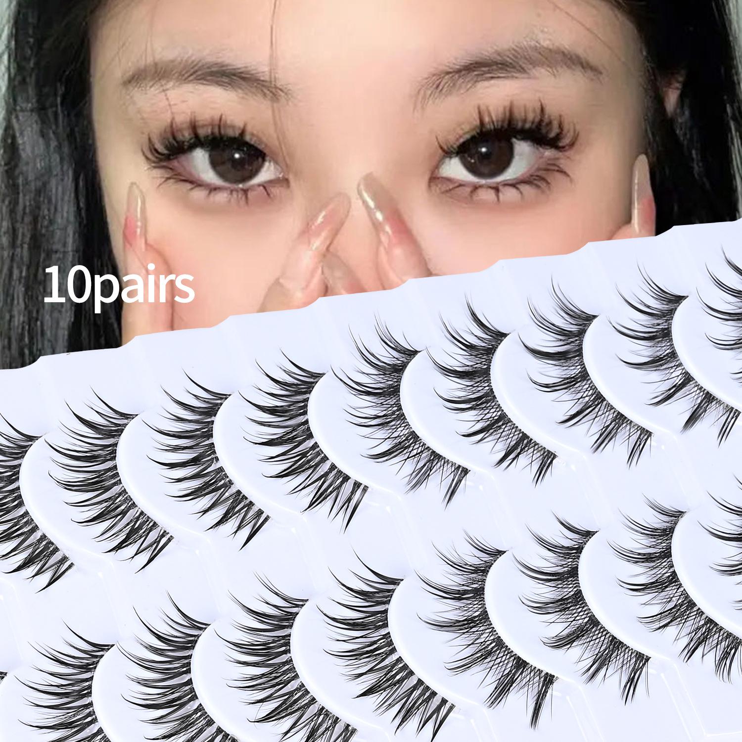 

Natural Thick Style One-Piece False Eyelashes for Beginners - Little Devil COS Makeup