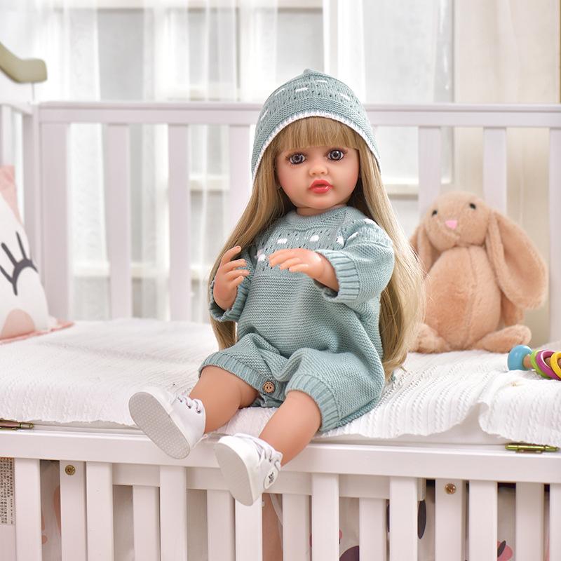 55Cm Soft Rubber Simulation Rebirth Doll Russian Conversation Vinyl Doll Children's Doll Toy