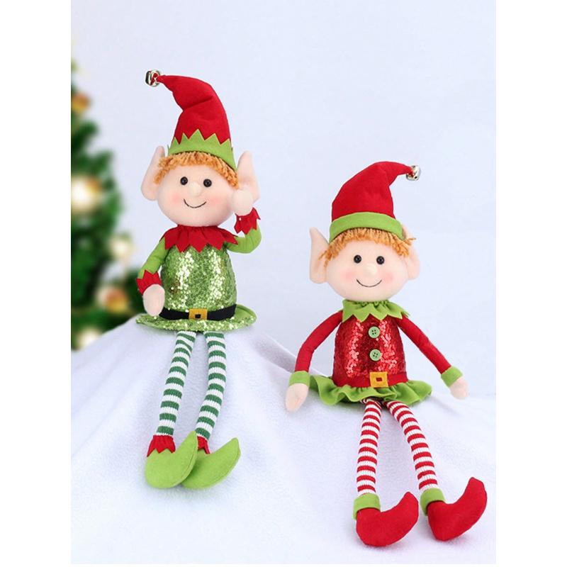 Christmas Naughty Elf Toy, Long Legged Naughty Girl Christmas Doll, Window Decoration Gift, Fun Holiday Decor for Kids