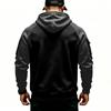 Men's Zip-Up Hoodie with Arm Pocket for Fall Winter Casual and Athletic Wear