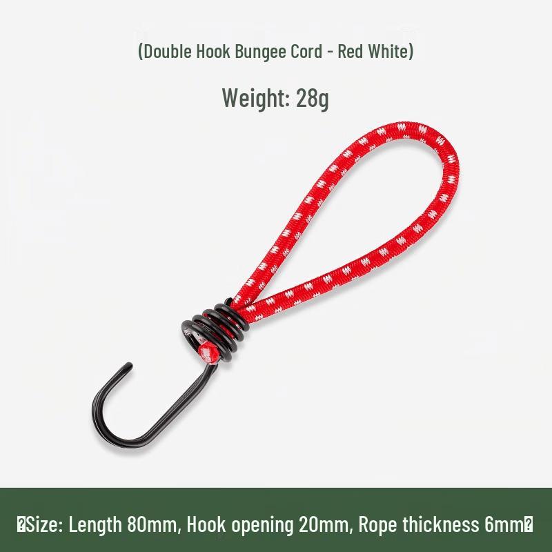 Elastic Bungee Cords with Double Hooks