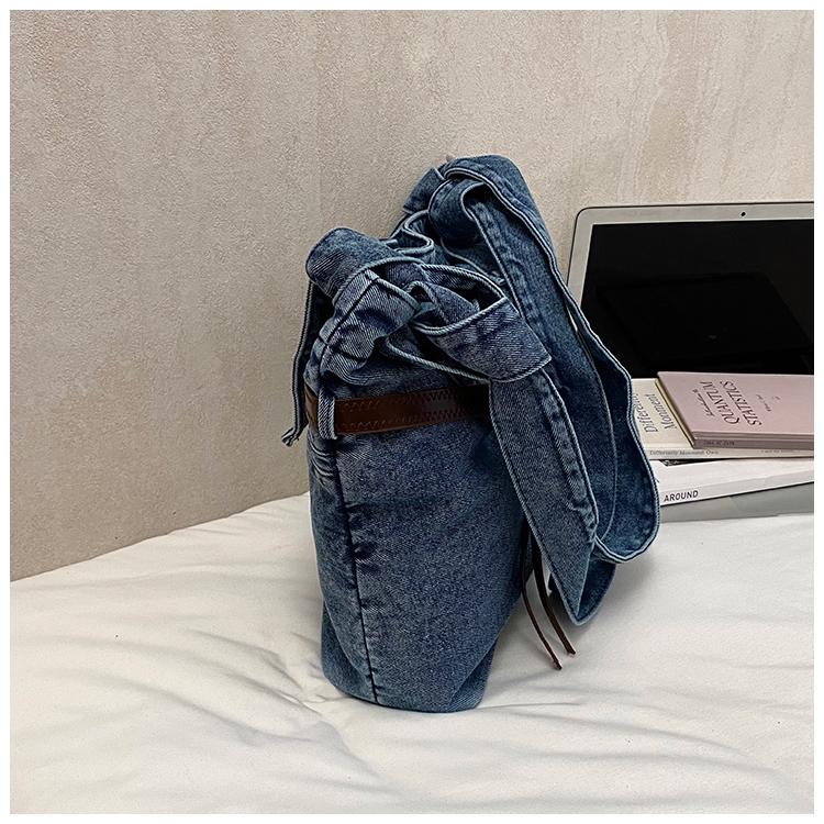 Große Kapazität Commuter Tote Bag Damen Schulter Crossbody Tasche Jeans Tasche