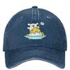 Cute Line Puppy Maltese Casual Baseball Cap Summer Shaved Ice Trucker Hat Sun-Proof Outdoor Sport Snapback Cap