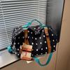 Large Capacity Striped Travel Duffle Bag Sports Gym Weekender