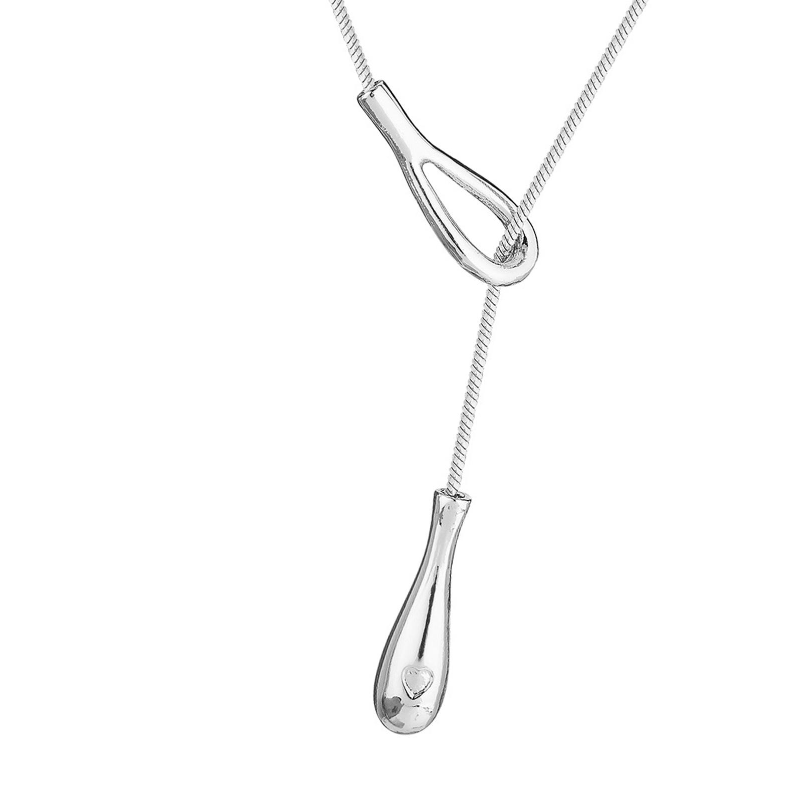 

Stylish Extendable Layer Necklace Portable Alloy Jewelry Adjustable For Crewneck Or V Neck Clothing серебряный