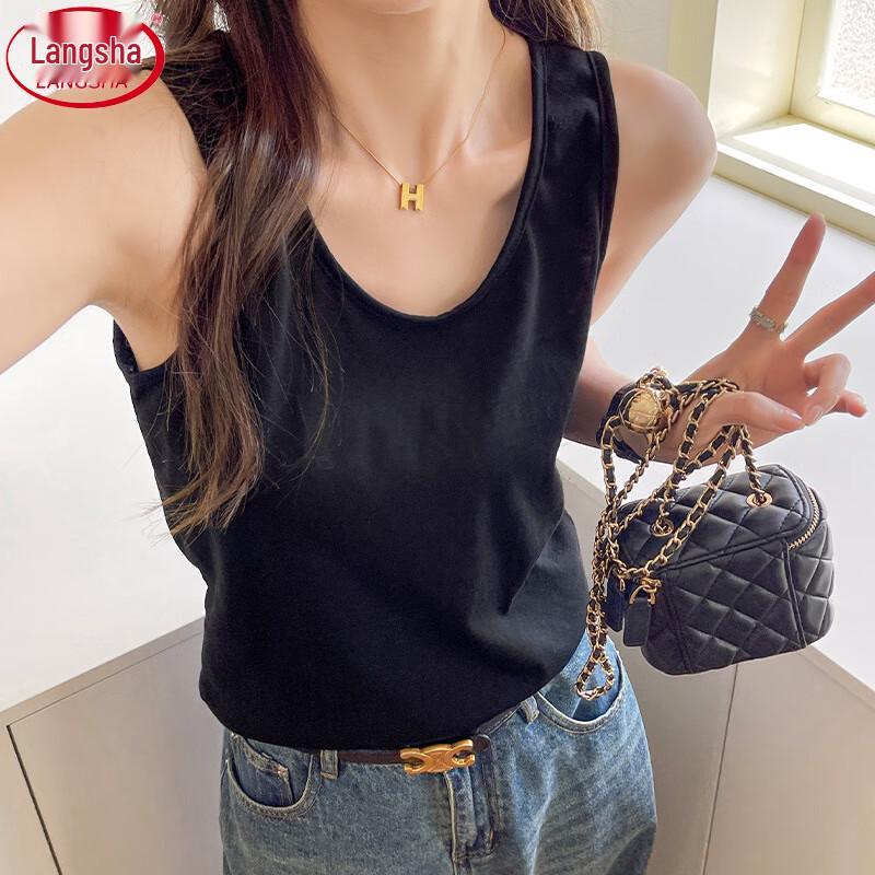 Langsha Women s Loose Fit Sleeveless Top XL (126-145 lbs)