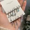 6Pcs/Set Trendy Simple Small Snake Ear Buckle Set For Women Girls Irregular Personality Earrings Jewelry Accessories Gifts