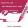 Blue Fruit Liquid Acrylic Brush Markers - Student Art Set