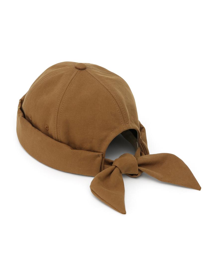 Eondeokeonteulolseutyudio Ribbon Brimless Cap Half Moon / Ribbon / Bio Desert