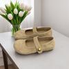 Flat Bottom Women's New Spring and Summer Single Shoes Mary Jane Women's Shoes Retro Grandma Beanie Shoes
