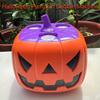 Halloween Pumpkin Bubble Machine Automatic Blower with Music & LED Lights Rechargeable Kid's Toy for Party Favors Outdoor Fun