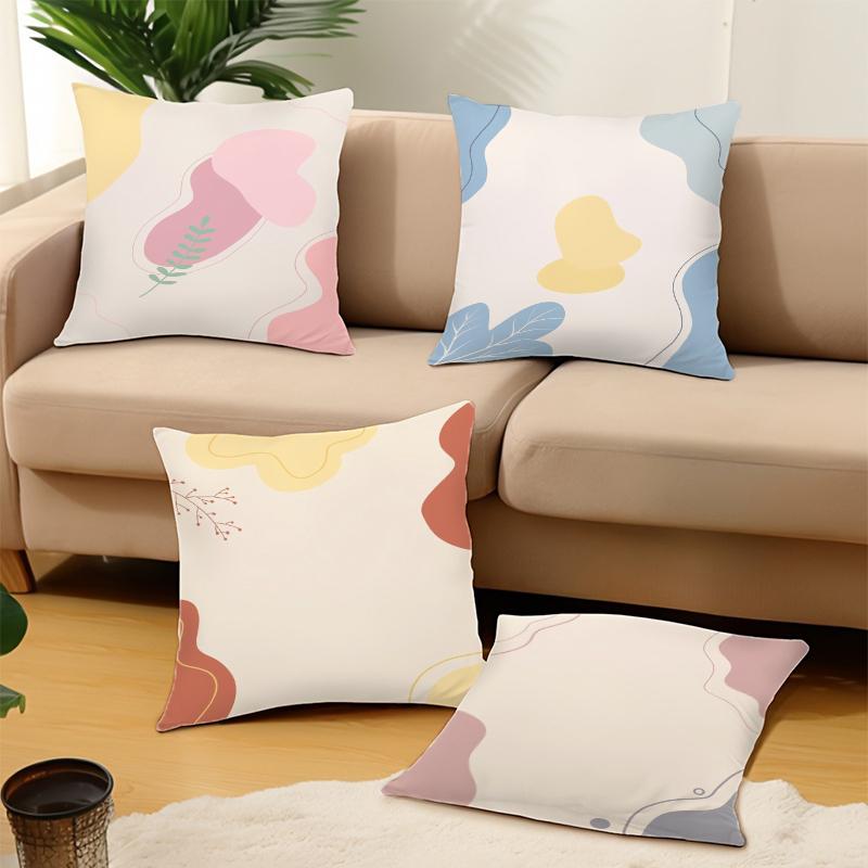 Minimalist Geometric Print Home Decor Pillowcase Bedroom Living Room Sofa Decoration Polyester Cushion Cover With Zipper