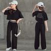 Summer Teen Girls Clothing Sets Children Fashion Letter Tops + Pants 2Pcs Outfits Kids Tracksuit 5 6 7 8 9 10 11 12 13 14 Years